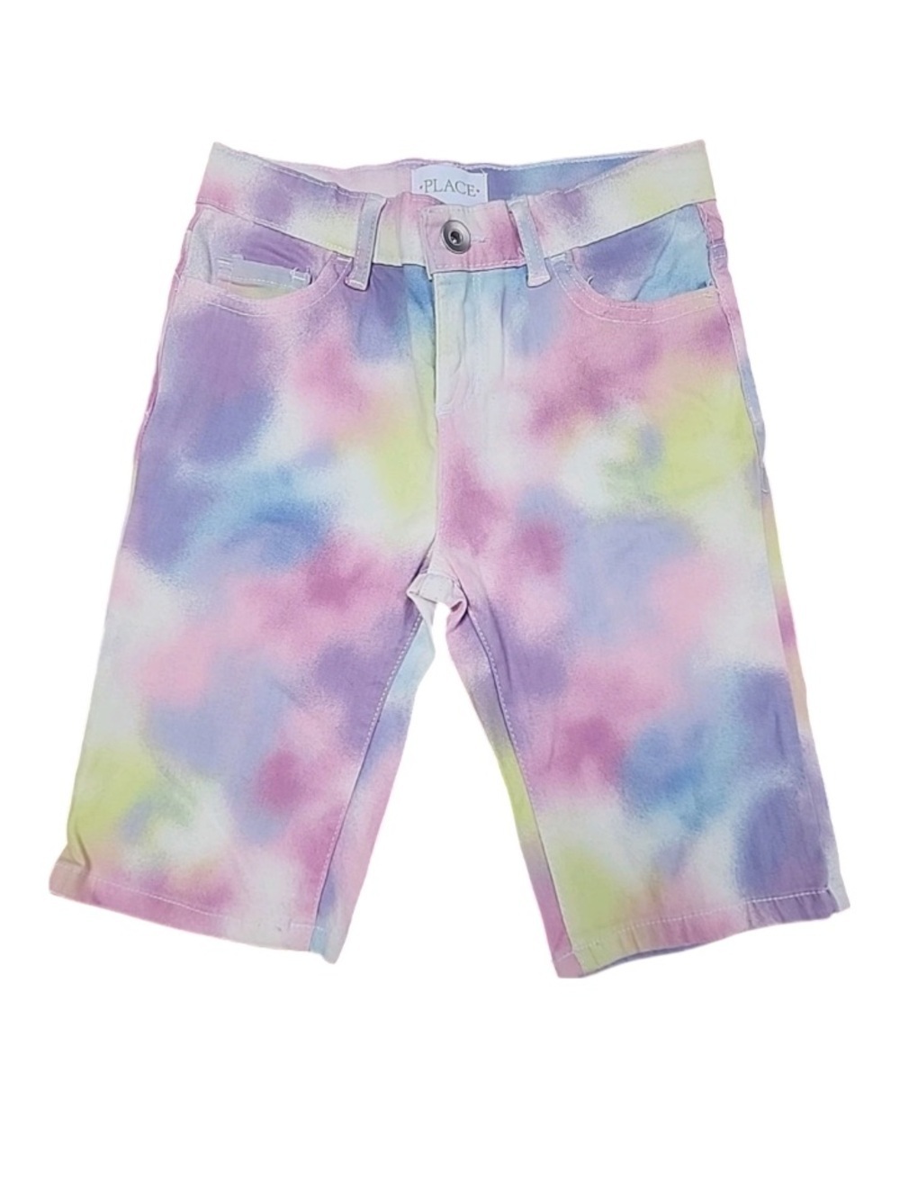 The Children's Place Pastel Tie-Dye Shorts - Pink, Purple, Blue, Yellow